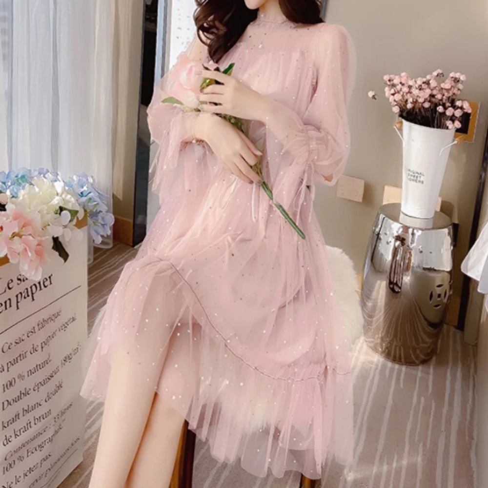 👗HP🎉Fairy dress pink sparkle sequin mesh - Picture 2 of 12